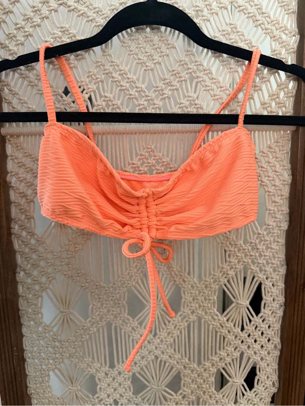 Fitmama Apparel Leyla Bra Peach Jacard